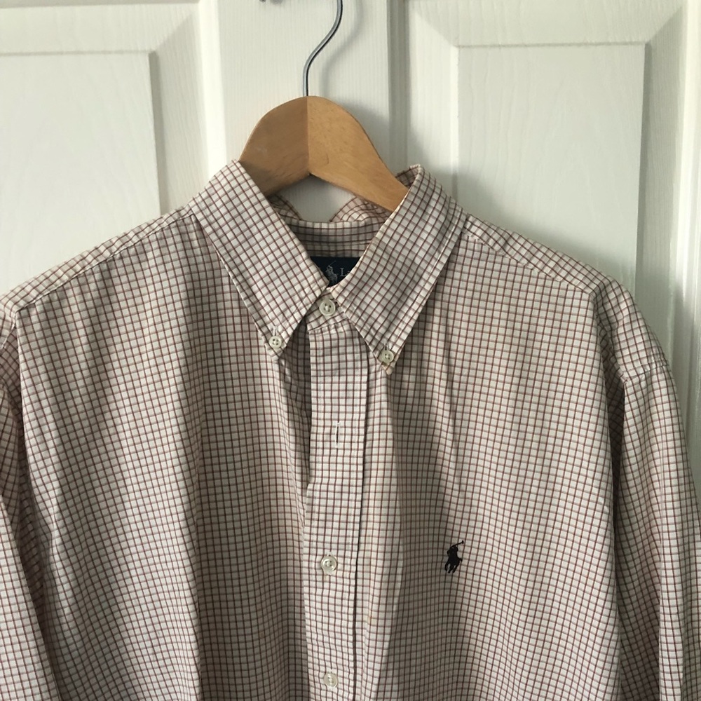 Squared Red And White Dress Shirt